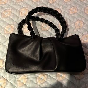 Larissa black braid purse